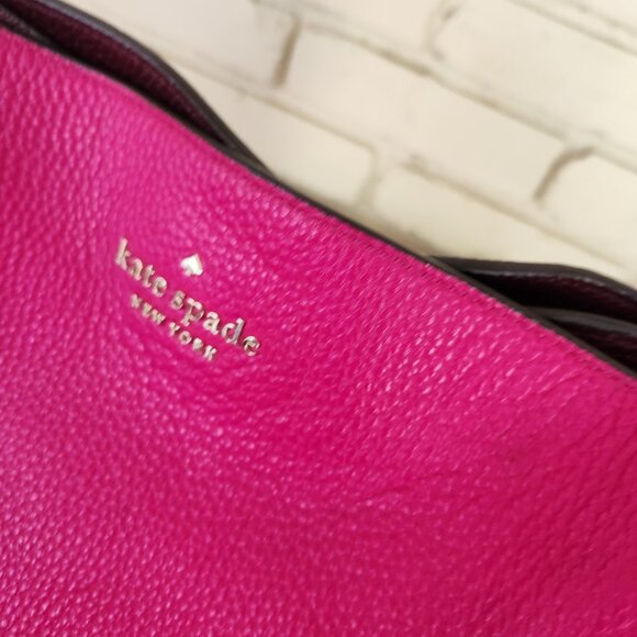 Kate Spade Aubrey Chain Magenta Leather Shoulder Bag - Picture 11 of 14